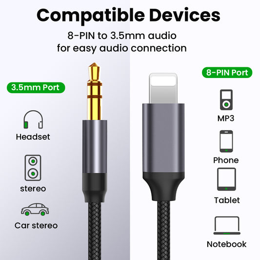 Car Aux Audio Cable Headphone Cable